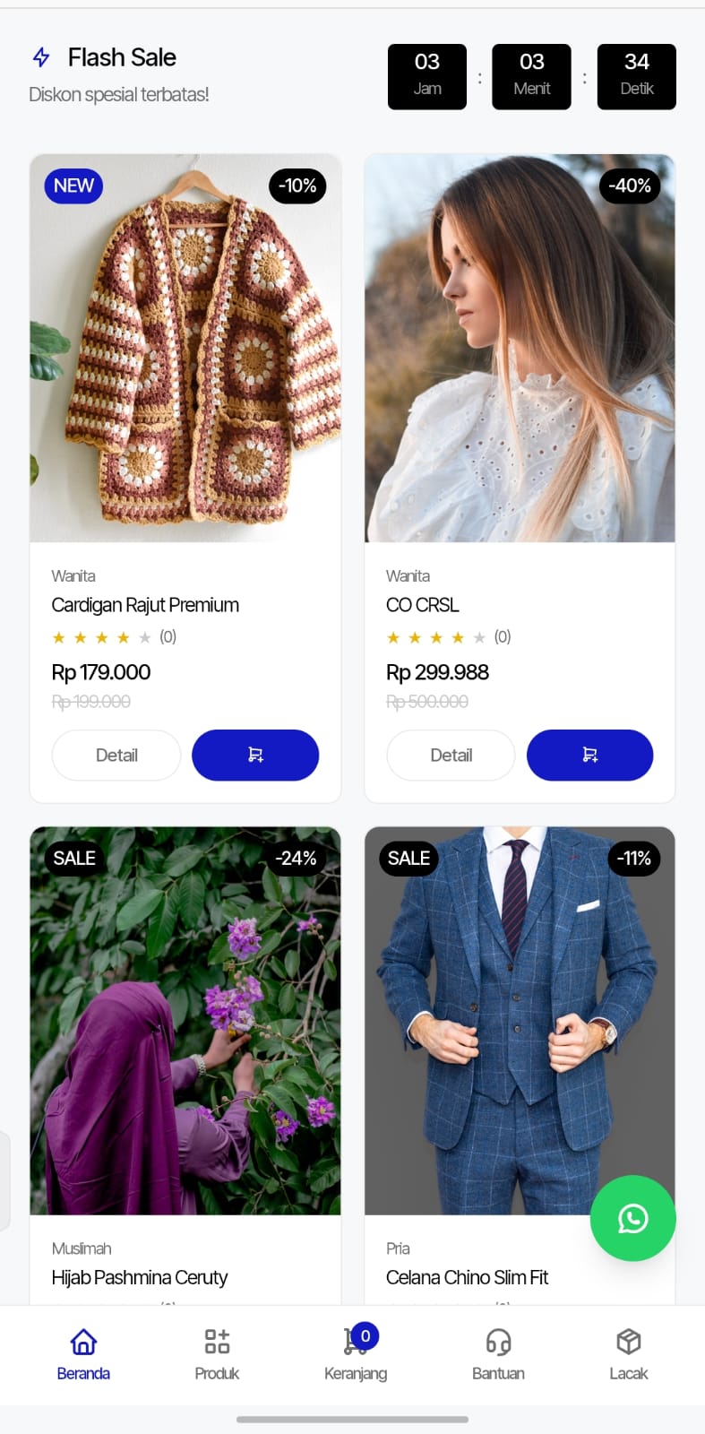 Flash Sale & Produk